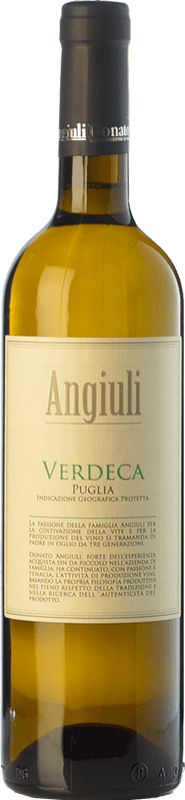 9,95 € Бесплатная доставка | Белое вино Angiuli I.G.T. Puglia Апулия Италия Verdeca бутылка 75 cl