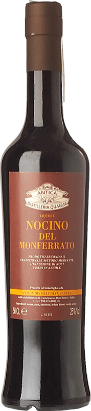 19,95 € Envío gratis | Licores Quaglia Nocino Piemonte Italia Botella Medium 50 cl