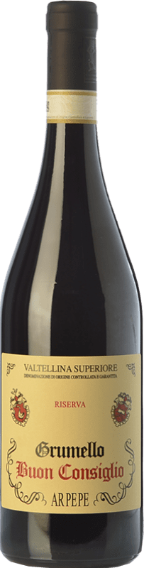 67,95 € Free Shipping | Red wine Ar.Pe.Pe. Grumello Riserva Buon Consiglio Reserve 2009 D.O.C.G. Valtellina Superiore Lombardia Italy Nebbiolo Bottle 75 cl