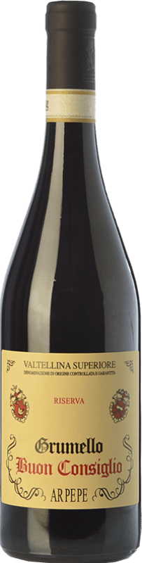 78,95 € Kostenloser Versand | Rotwein Ar.Pe.Pe. Grumello Buon Consiglio Superior Reserve — Gereift D.O.C. Valtellina Lombardei Italien Nebbiolo Flasche 75 cl