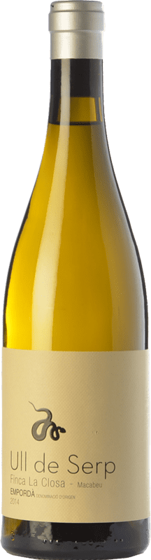 25,95 € Spedizione Gratuita | Vino Bianco Arché Pagés Ull de Serp Macabeu Crianza — Invecchiato in Botte D.O. Empordà Catalogna Spagna Macabeo Eco — Biologico 75 cl
