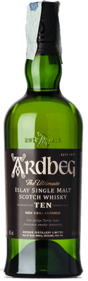 76,95 € Envío gratis | Whisky Single Malt Ardbeg Islay Reino Unido 10 Años Botella 70 cl