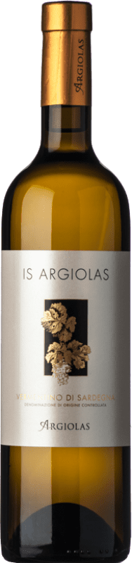 19,95 € Spedizione Gratuita | Vino bianco Argiolas Is D.O.C. Vermentino di Sardegna sardegna Italia Vermentino Bottiglia 75 cl