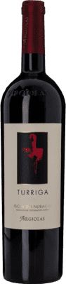 99,95 € Envio grátis | Vinho tinto Argiolas Turriga I.G.T. Isola dei Nuraghi Sardenha Itália Carignan, Bobal, Malvasia Preta, Cannonau Garrafa 75 cl