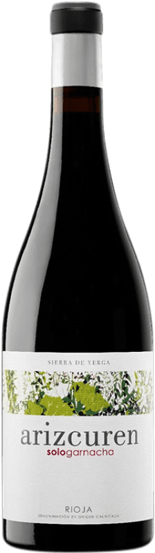 39,95 € Envio grátis | Vinho tinto Arizcuren Sologarnacha Crianza D.O.Ca. Rioja La Rioja Espanha Grenache Garrafa 75 cl