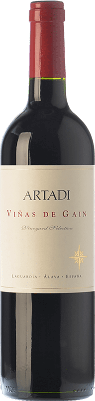 62,95 € Spedizione Gratuita | Vino Rosso Artadi Viñas de Gain Crianza — Invecchiato in Botte D.O.Ca. Rioja La Rioja Spagna Tempranillo Bottiglia Magnum 1,5 L