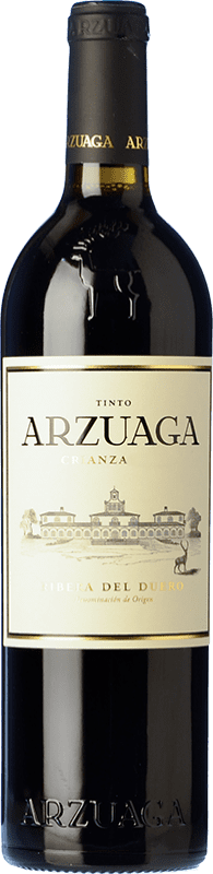 25,95 € Free Shipping | Red wine Arzuaga Aged D.O. Ribera del Duero Castilla y León Spain Tempranillo, Merlot, Cabernet Sauvignon Bottle 75 cl