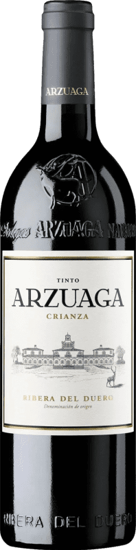 25,95 € Spedizione Gratuita | Vino Rosso Arzuaga Crianza — Invecchiato in Botte D.O. Ribera del Duero Castilla y León Spagna Tempranillo, Merlot, Cabernet Sauvignon Bottiglia 75 cl