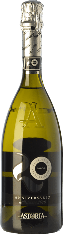 12,95 € Free Shipping | White Sparkling Wine Astoria Anniversario D.O.C.G. Prosecco di Conegliano-Valdobbiadene Treviso Italy Glera Bottle 75 cl
