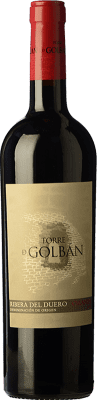 14,95 € Free Shipping | Red wine Atalayas de Golbán Torre de Golbán Crianza D.O. Ribera del Duero Castilla y León Spain Tempranillo Bottle 75 cl