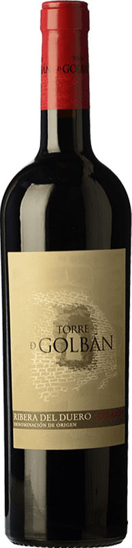 18,95 € 免费送货 | 红酒 Atalayas de Golbán Torre de Golbán 岁 D.O. Ribera del Duero 卡斯蒂利亚莱昂 西班牙 Tempranillo 瓶子 75 cl
