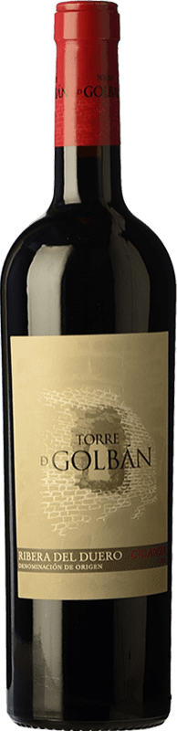 16,95 € Envoi gratuit | Vin Rouge Atalayas de Golbán Torre de Golbán Crianza D.O. Ribera del Duero Castille et Leon Espagne Tempranillo Eco — Biologique Bouteille 75 cl