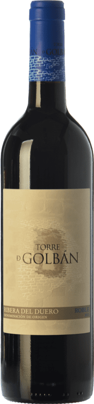 7,95 € Envio grátis | Vinho Tinto Atalayas de Golbán Torre de Golbán Carvalho D.O. Ribera del Duero Castela e Leão Espanha Tempranillo 75 cl