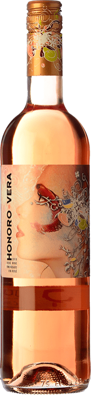 9,95 € Free Shipping | Rosé wine Ateca Honoro Vera Young D.O. Jumilla Castilla la Mancha Spain Syrah, Monastrell Bottle 75 cl