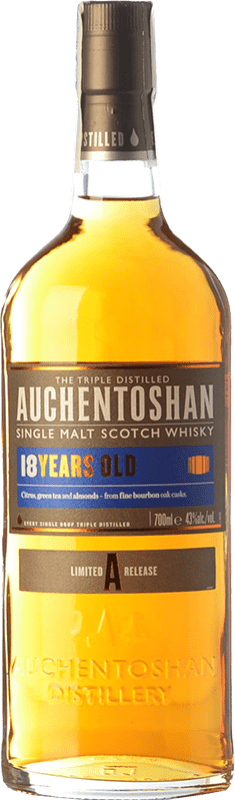 102,95 € Kostenloser Versand | Whiskey Single Malt Auchentoshan Tiefland Großbritannien 18 Jahre Flasche 70 cl