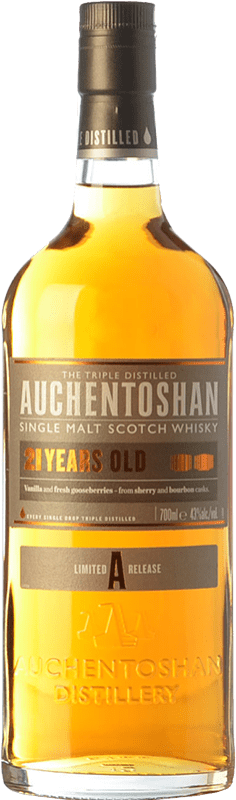 245,95 € Envío gratis | Whisky Single Malt Auchentoshan Lowlands Reino Unido 21 Años Botella 70 cl