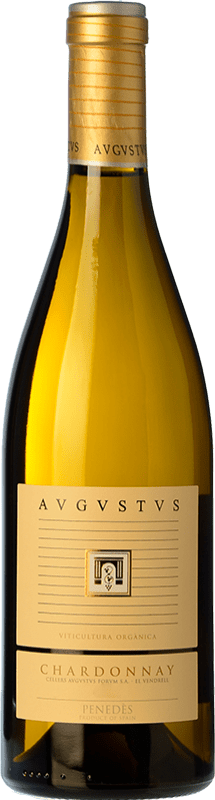 18,95 € Free Shipping | White wine Augustus Crianza D.O. Penedès Catalonia Spain Chardonnay Bottle 75 cl