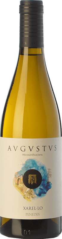 19,95 € Kostenloser Versand | Weißwein Augustus Microvinificacions de Mar Crianza — Kurze Fassreifung D.O. Penedès Katalonien Spanien Xarel·lo Flasche 75 cl