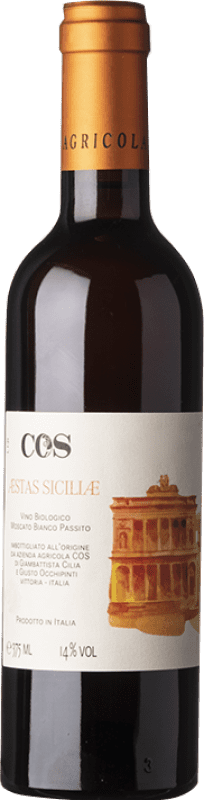 25,95 € 免费送货 | 甜酒 Azienda Agricola Cos Aestas e Nº 6 I.G.T. Terre Siciliane 西西里岛 意大利 Muscat White 半瓶 37 cl