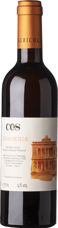 24,95 € Kostenloser Versand | Süßer Wein Azienda Agricola Cos Aestas e Nº 6 I.G.T. Terre Siciliane Sizilien Italien Muscat Bianco Halbe Flasche 37 cl
