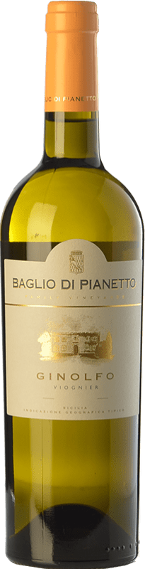 18,95 € Envio grátis | Vinho branco Baglio di Pianetto Ginolfo I.G.T. Terre Siciliane Sicília Itália Viognier Garrafa 75 cl