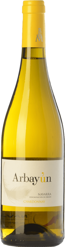 9,95 € Spedizione Gratuita | Vino bianco Baja Montaña Arbayún D.O. Navarra Navarra Spagna Chardonnay Bottiglia 75 cl