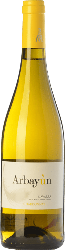 10,95 € Envío gratis | Vino Blanco Baja Montaña Arbayún D.O. Navarra Navarra España Chardonnay 75 cl