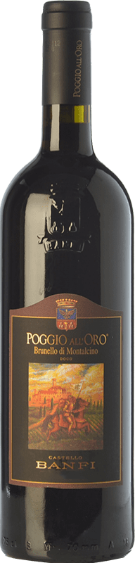 94,95 € Free Shipping | Red wine Castello Banfi Poggio all'Oro Riserva Reserva 2010 D.O.C.G. Brunello di Montalcino Tuscany Italy Sangiovese Bottle 75 cl