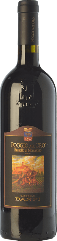 121,95 € Spedizione Gratuita | Vino Rosso Castello Banfi Poggio all'Oro Riserva D.O.C.G. Brunello di Montalcino Toscana Italia Sangiovese 75 cl
