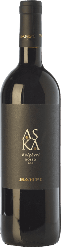 23,95 € Free Shipping | Red wine Castello Banfi Rosso Aska D.O.C. Bolgheri Tuscany Italy Cabernet Sauvignon, Cabernet Franc Bottle 75 cl