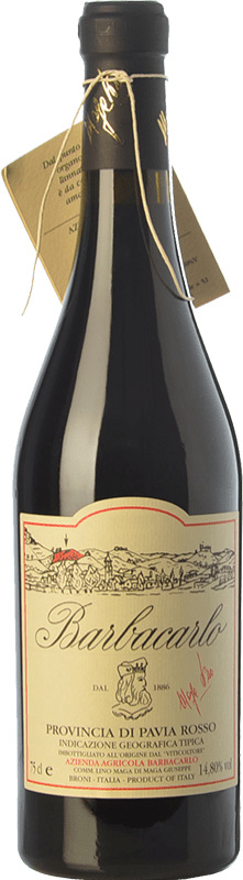 67,95 € Spedizione Gratuita | Vino rosso Barbacarlo I.G.T. Provincia di Pavia lombardia Italia Croatina, Vespolina, Rara Bottiglia 75 cl