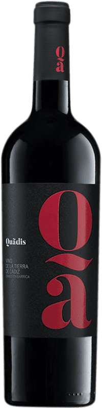 12,95 € Free Shipping | Red wine Barbadillo Quadis Aged I.G.P. Vino de la Tierra de Cádiz Andalusia Spain Tempranillo, Syrah, Petit Verdot, Tintilla de Rota Bottle 75 cl