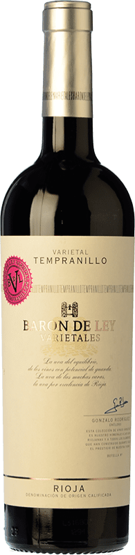 10,95 € Kostenloser Versand | Rotwein Barón de Ley Varietales Alterung D.O.Ca. Rioja La Rioja Spanien Tempranillo Flasche 75 cl