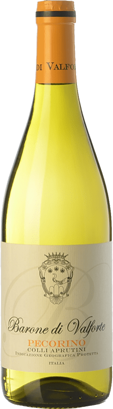 12,95 € Spedizione Gratuita | Vino bianco Barone di Valforte I.G.T. Colli Aprutini Abruzzo Italia Passerina Bottiglia 75 cl
