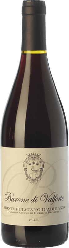 8,95 € Free Shipping | Red wine Barone di Valforte D.O.C. Montepulciano d'Abruzzo Abruzzo Italy Montepulciano Bottle 75 cl