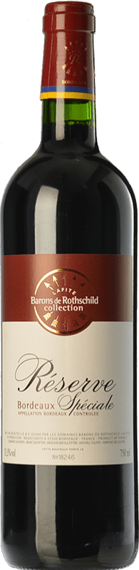8,95 € 免费送货 | 红酒 Barons de Rothschild Collection Spéciale 预订 A.O.C. Bordeaux 波尔多 法国 Merlot, Cabernet Sauvignon 瓶子 75 cl