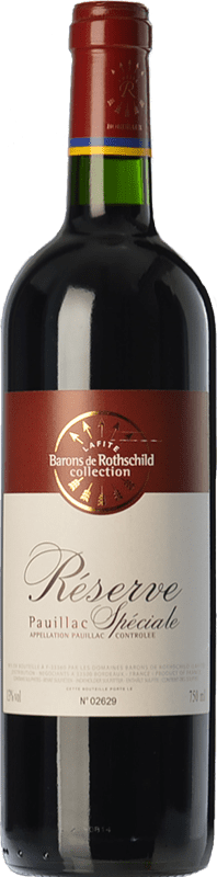 26,95 € Envio grátis | Vinho tinto Barons de Rothschild Collection Spéciale Reserva A.O.C. Pauillac Bordeaux França Merlot, Cabernet Sauvignon Garrafa 75 cl