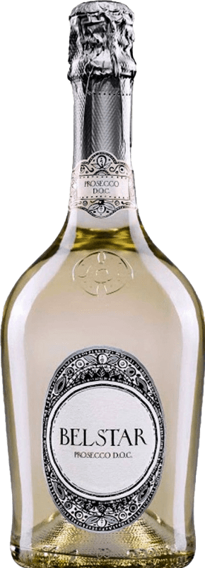 16,95 € Free Shipping | White Sparkling Wine Bel Star D.O.C. Prosecco Veneto Italy Chardonnay, Pinot Blanc, Glera, Verdiso 75 cl