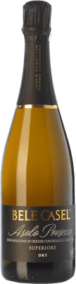 16,95 € 免费送货 | 白起泡酒 Bele Casel 额外的干燥 D.O.C.G. Asolo Prosecco 威尼托 意大利 Glera 瓶子 75 cl