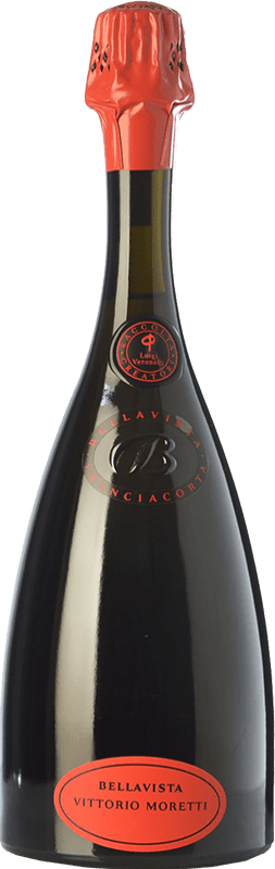 109,95 € Spedizione Gratuita | Spumante Bianco Bellavista Vittorio Moretti Riserva D.O.C.G. Franciacorta lombardia Italia Pinot Nero, Chardonnay 75 cl