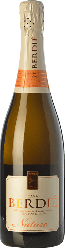 16,95 € 送料無料 | 白スパークリングワイン Berdié ブルットの自然 予約 D.O. Cava カタロニア スペイン Macabeo, Xarel·lo, Parellada ボトル 75 cl
