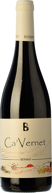 9,95 € Free Shipping | Red wine Bernaví Ca'Vernet Joven D.O. Terra Alta Catalonia Spain Cabernet Sauvignon, Cabernet Franc Bottle 75 cl