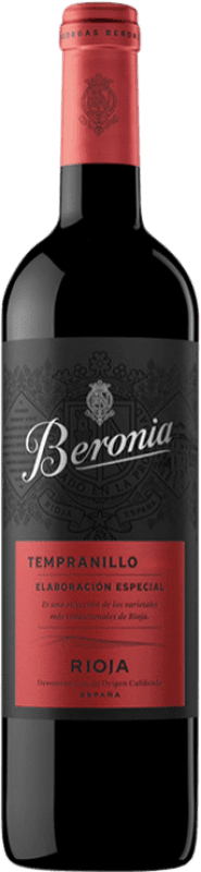 27,95 € 免费送货 | 红葡萄酒 Beronia Producción 特别 年轻的 D.O.Ca. Rioja 拉里奥哈 西班牙 Tempranillo — 丹魄 75 cl