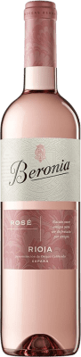8,95 € Envio grátis | Vinho rosé Beronia D.O.Ca. Rioja La Rioja Espanha Tempranillo Garrafa 75 cl
