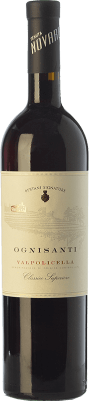 27,95 € Spedizione Gratuita | Vino rosso Bertani Classico Superiore Ognisanti D.O.C. Valpolicella Veneto Italia Corvina, Rondinella Bottiglia 75 cl