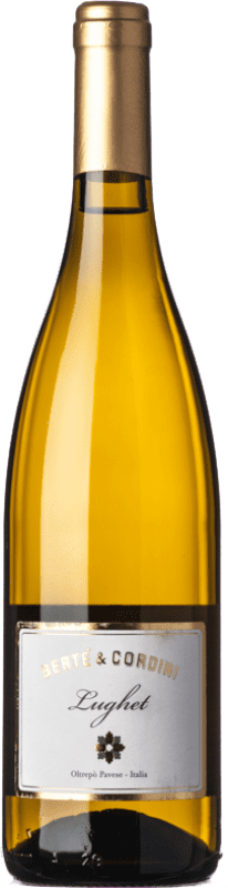 10,95 € Spedizione Gratuita | Vino bianco Bertè & Cordini Lughet D.O.C. Oltrepò Pavese lombardia Italia Chardonnay Bottiglia 75 cl