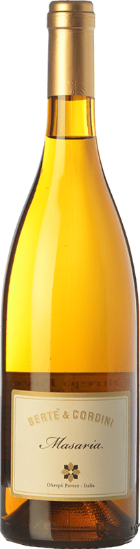 11,95 € Бесплатная доставка | Белое вино Bertè & Cordini Masaria D.O.C. Oltrepò Pavese Ломбардии Италия Sauvignon White бутылка 75 cl