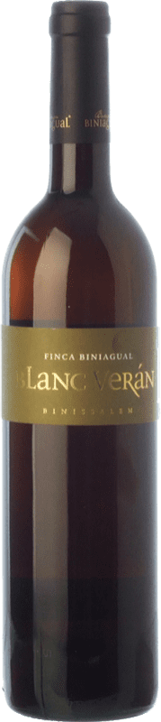 11,95 € Kostenloser Versand | Weißwein Biniagual Verán D.O. Binissalem Balearen Spanien Chardonnay, Moscatel — Muskateller, Premsal 75 cl