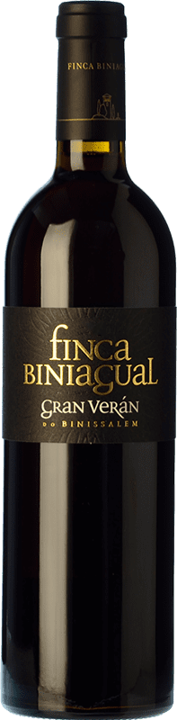 59,95 € Free Shipping | Red wine Biniagual Gran Verán Aged D.O. Binissalem Balearic Islands Spain Syrah, Mantonegro Bottle 75 cl