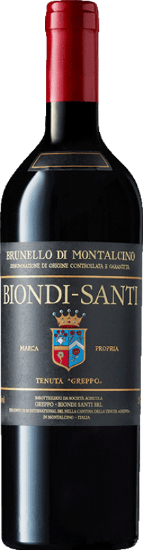 179,95 € Free Shipping | Red wine Biondi Santi D.O.C.G. Brunello di Montalcino Tuscany Italy Sangiovese Bottle 75 cl